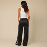 Satin Pant With Side Stripe