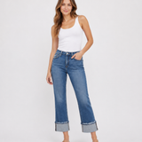 Vervet - High Rise Cuffed Straight