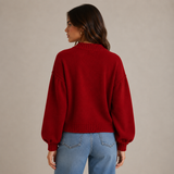 Knit Jacket With Frayed Hem