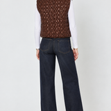 Cropped Quilted Vest