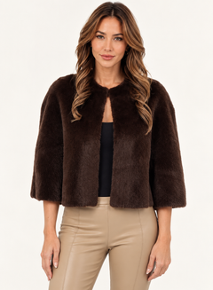 Faux Fur Caplet