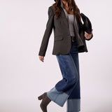 Blazer with Sweater Insert