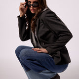 Blazer with Sweater Insert