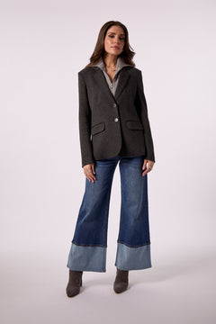 Blazer with Sweater Insert