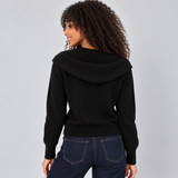Cardigan With Attached Scarf