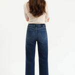 Daze - High Rise Wide Leg - dark denim, womens jean collection