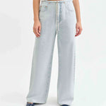 Daze - Madison Mid Rise Wide Leg - light denim, womens jean collection