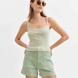 Blossom Tank Top - Pistachio, Women's Tops Collection