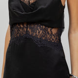 Lace Combo Satin Dress