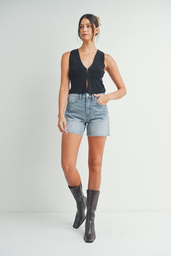 Just Black - Longer Length Short