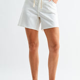 Just Black - Tie Waist Longer Short