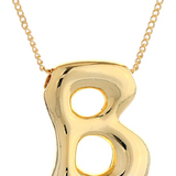 Chunky Bubble B Necklace