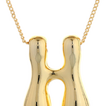 Big Initial H Necklace
