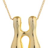 Big Initial H Necklace