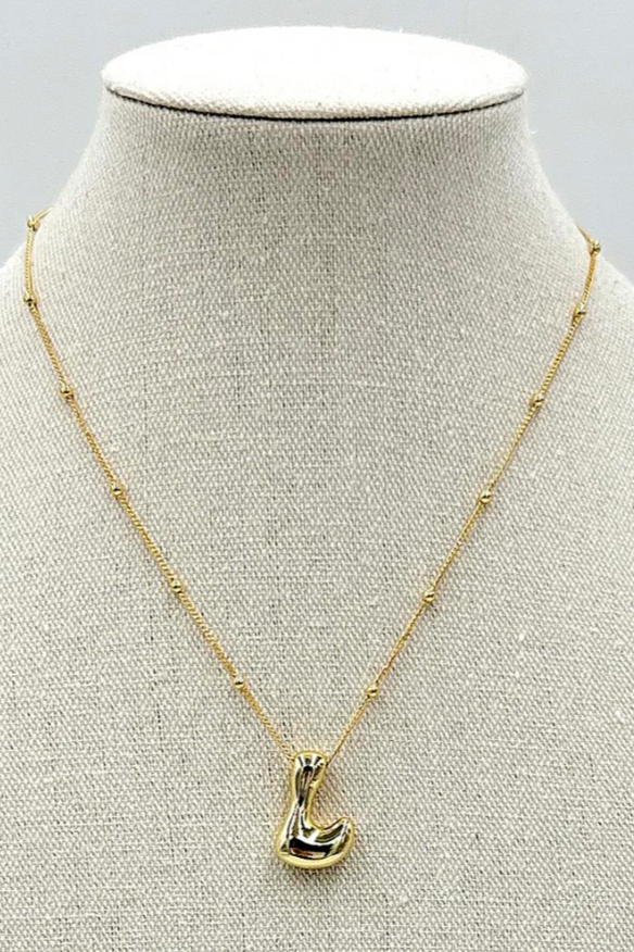 Chunky Bubble L Necklace