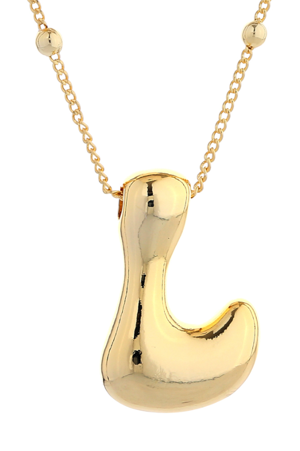 Chunky Bubble L Necklace