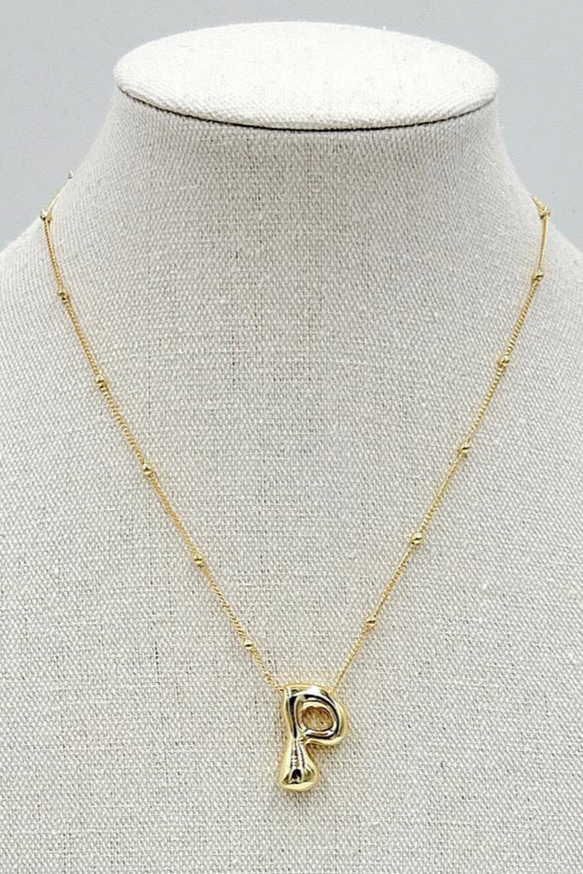 Chunky Bubble P Necklace
