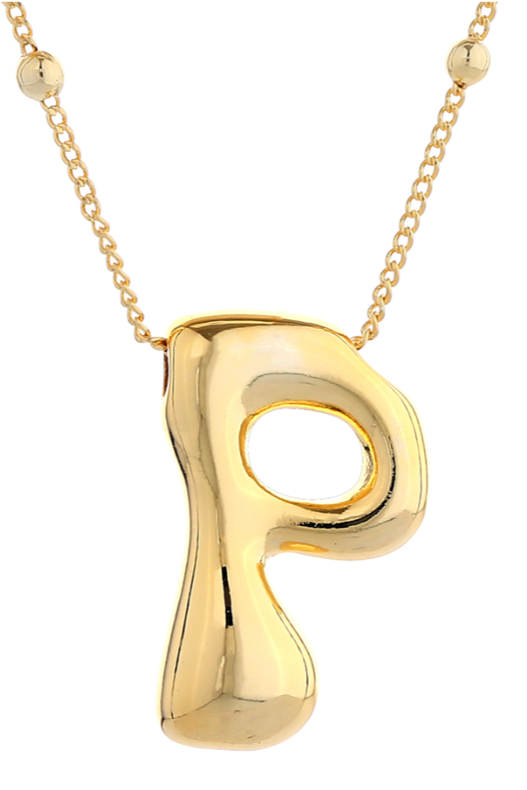 Chunky Bubble P Necklace