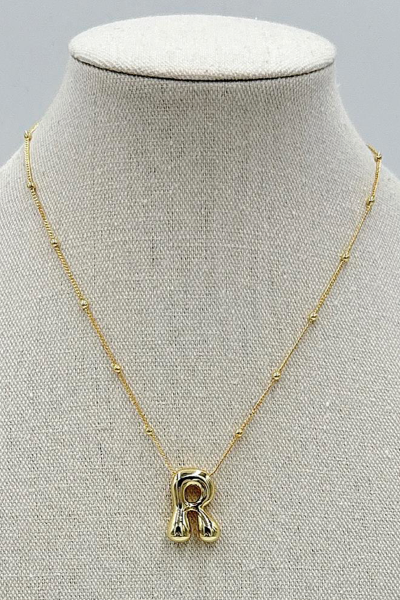 Big Initial R Necklace