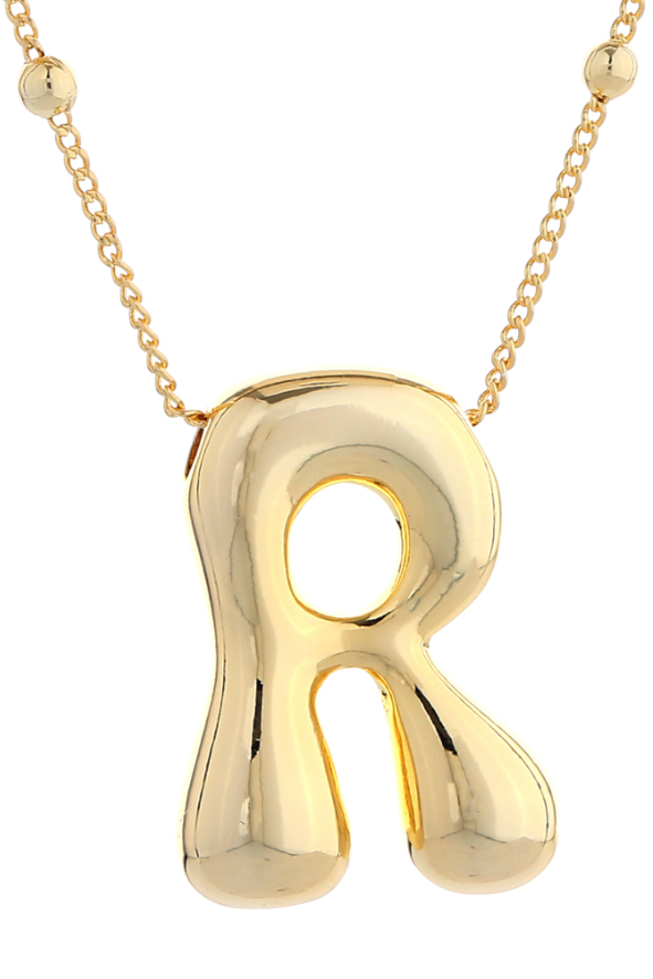 Big Initial R Necklace