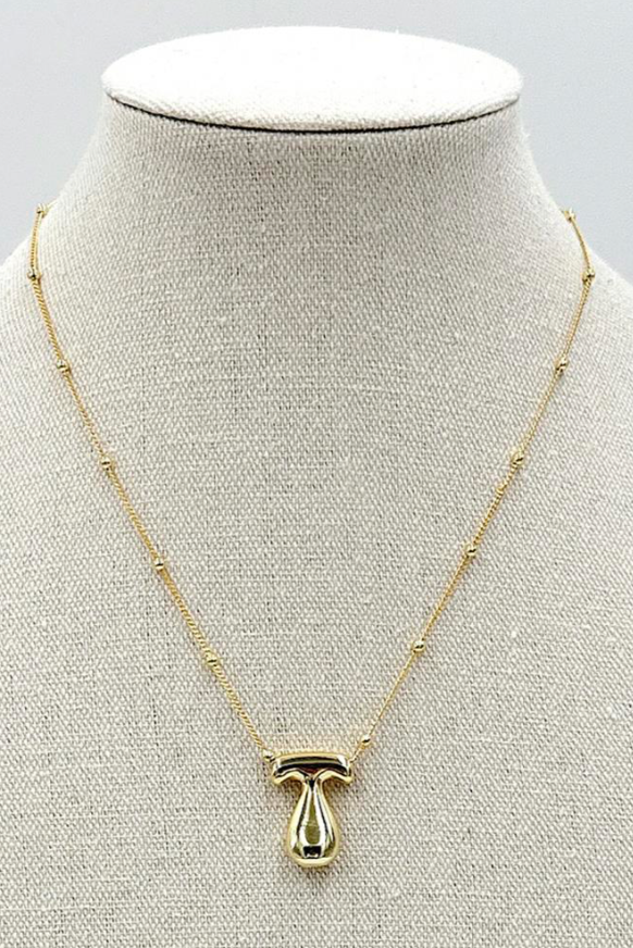 Big Initial T Necklace