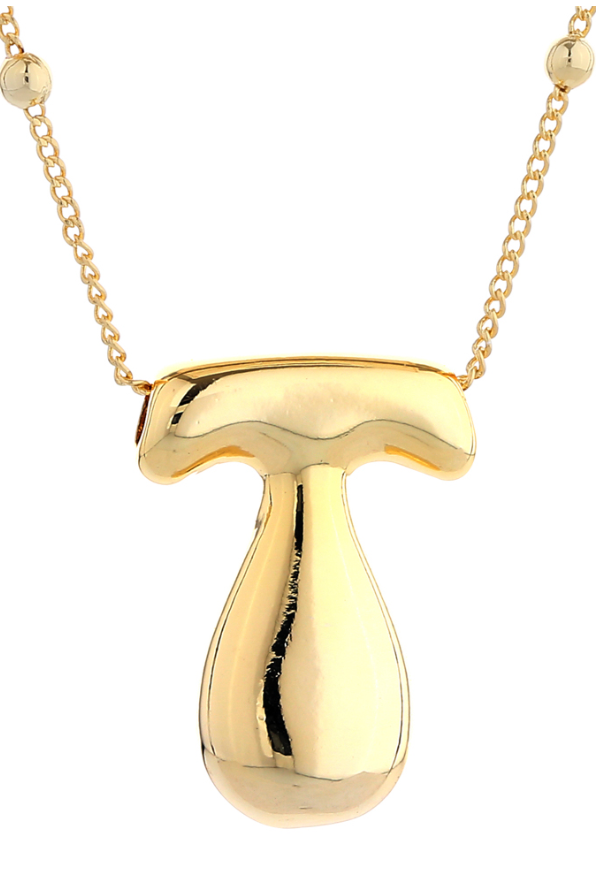 Big Initial T Necklace