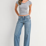 Just Black - Low Rise Relaxed Straight Leg