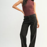 Just Black - Low Rise Relaxed Straight Leg
