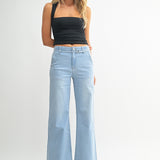 Just Black - Belted Wide Leg