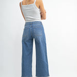 Just Black - High Rise Cropped Wide Leg, denim, womens jean collection