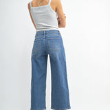 Just Black - High Rise Cropped Wide Leg, denim, womens jean collection