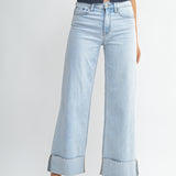 Just Black - Cuffed Wide Ankle