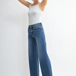 Just Black - Relaxed Vintage Straight - dark denim, womens jean collection