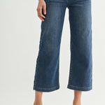 Just Black - Cropped Wide Sweat Jean - dark denim