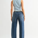 Just Black - Slim Wide Leg Sweat Jean - dark denim, womens jean collection