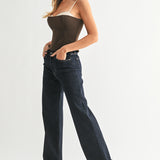 Just Black - Cuffed Wide Leg