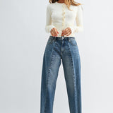 Just Black - Two Tone Barrel Jean