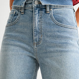 Just Black - Folded Waist Relaxed Straight