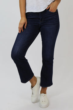 Dear John - High Rise Flare - dark denim, womens jean collection