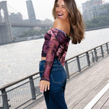 Mesh Off Shoulder Top