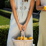 Embroidered Trim Set - light blue, women's matching set collection