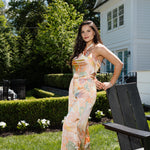 Printed Pant - Orange, Yellow, Green - Women's Pants/Matching Sets Collection 