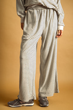 Stripe Pattern Towel Fabric Pant