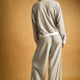 Stripe Pattern Towel Fabric Pant