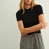 Essential Classic Short Sleeve Rib Top