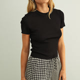 Essential Classic Short Sleeve Rib Top