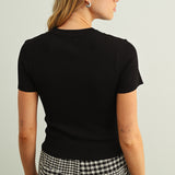 Essential Classic Short Sleeve Rib Top