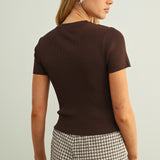 Essential Classic Short Sleeve Rib Top