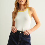 Color Contrasted Tank Top