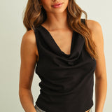 Cowl Back Detail Top